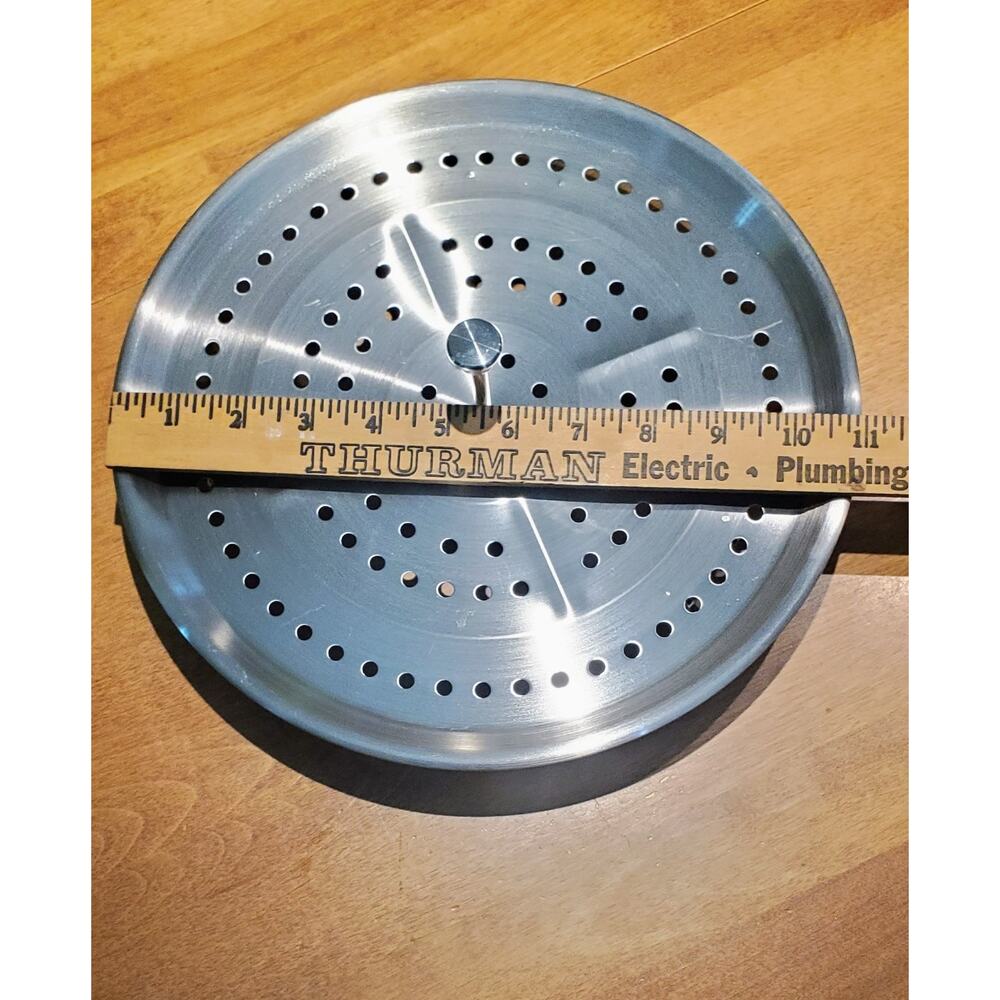 Kitchen Stainless Steel Steaming Rack Tray Stand Silver Tone 11" Diameter